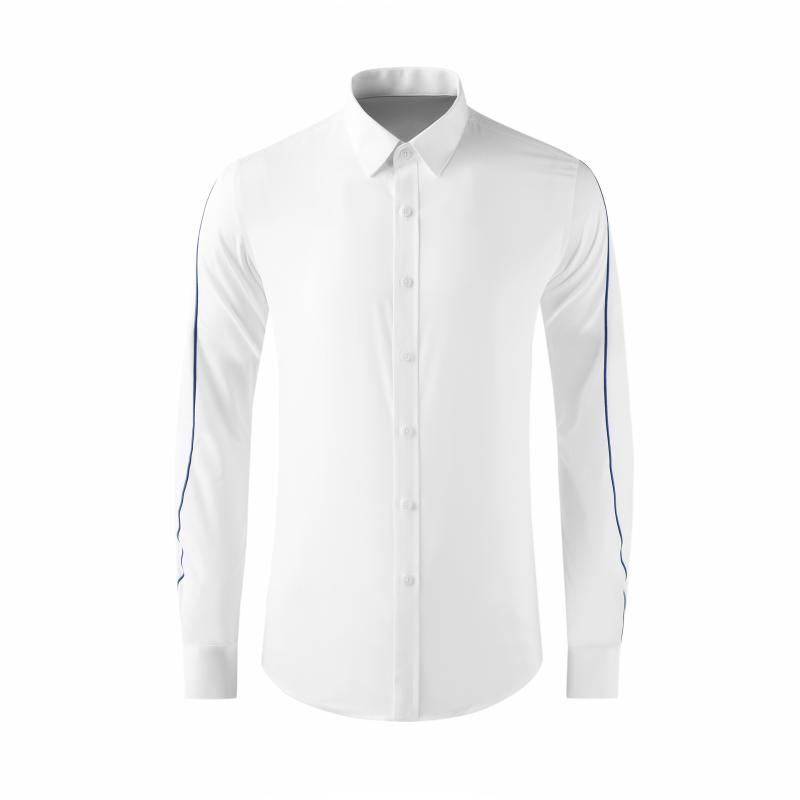 Men's Dress Shirts 2023 Four Seasons Sleeve Blue Thread Embroidery Slim Shirt Everyday Casual Fashion Clothing, White
Men's Dress Shirts 2023 Four Seasons Sleeve Blue Thread Embroidery Slim Shirt Everyday Casual Fashion Clothing, White