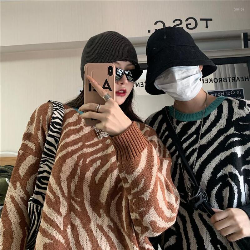 Women's Sweaters Autumn And Winter Style Japanese Zebra Pattern Retro Pullover Lazy Loose Knit Sweater Women, Black
Women's Sweaters Autumn And Winter Style Japanese Zebra Pattern Retro Pullover Lazy Loose Knit Sweater Women, Black