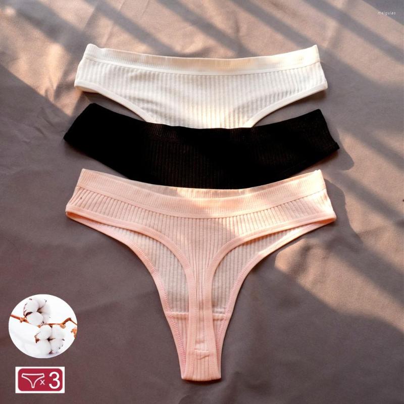 Women's Panties 3pcs/set -XXL Ribbed Cotton Thong Women Underwear Sexy Low Waist Solid Bikini Briefs Brazilian Ladies G-String, White black pink
Women's Panties 3pcs/set -XXL Ribbed Cotton Thong Women Underwear Sexy Low Waist Solid Bikini Briefs Brazilian Ladies G-String, White black pink