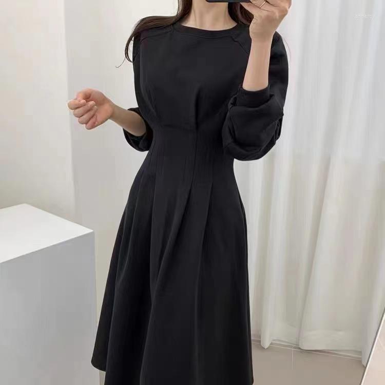 Casual Dresses COIGARSAM Women's Fashion Autumn Office Lady Solid Long Sleeve O-Neck High Waist Red Brown Black Dress
Casual Dresses COIGARSAM Women's Fashion Autumn Office Lady Solid Long Sleeve O-Neck High Waist Red Brown Black Dress