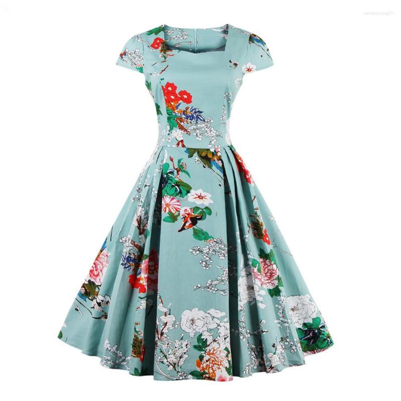 Party Dresses Plus Size 4XL Cotton Stretchy Vintage Floral Dress Women 60s Audrey Retro Rockabilly Swing Elegance Feminino Vestidos, Green
Party Dresses Plus Size 4XL Cotton Stretchy Vintage Floral Dress Women 60s Audrey Retro Rockabilly Swing Elegance Feminino Vestidos, Green