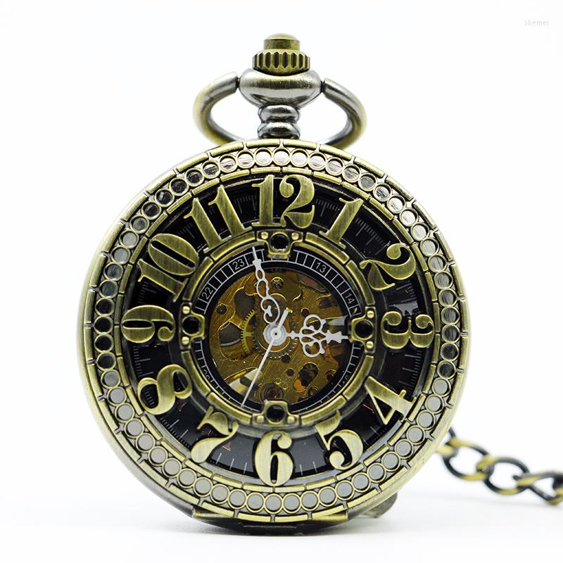 Pocket Watches Retro Hollow Case Skeleton Arabic Number Mechanical Hand Wind Watch Women Fob Gift PJX1224, Picture shown
Pocket Watches Retro Hollow Case Skeleton Arabic Number Mechanical Hand Wind Watch Women Fob Gift PJX1224, Picture shown