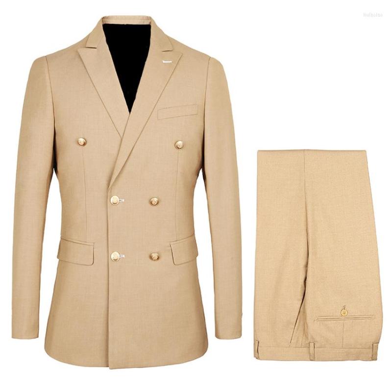 Men's Suits Double Breasted Groom Tuxedos Peaked Lapel Man Blazer For Groomsman Suit Custom Made Khaki (Jacket Pants), Red
Men's Suits Double Breasted Groom Tuxedos Peaked Lapel Man Blazer For Groomsman Suit Custom Made Khaki (Jacket Pants), Red