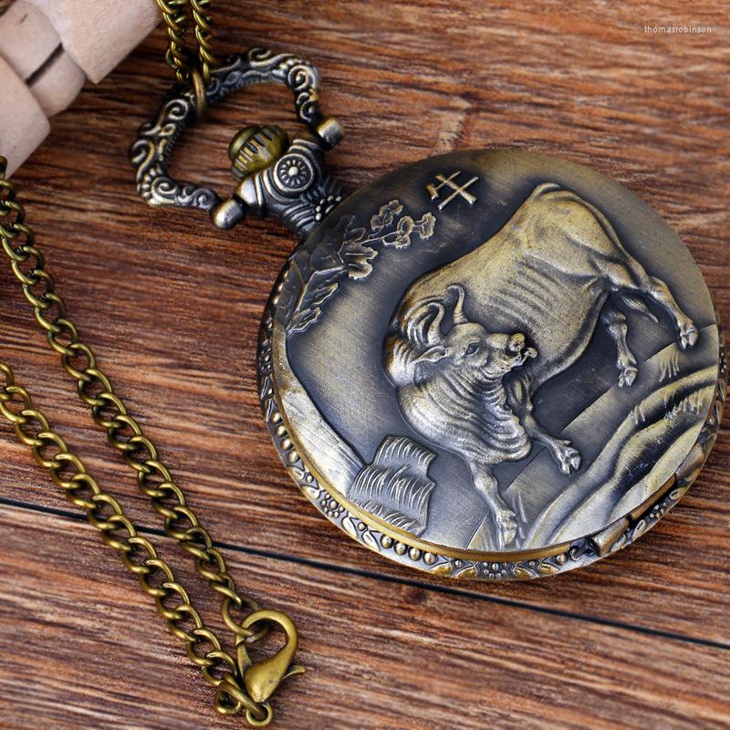 Pocket Watches & Fob Chinese Zodiac Animal Ox Quartz Vintage Gift For Men/Women, Picture shown
Pocket Watches & Fob Chinese Zodiac Animal Ox Quartz Vintage Gift For Men/Women, Picture shown