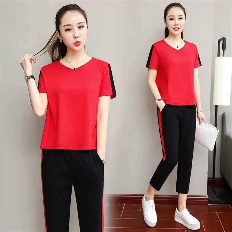 Two Piece Dress Women's 2023 Summer Sports Suit 2 Set Women Top And Pants Tracksuit For Plus Size -4XL, Picture shown
Two Piece Dress Women's 2023 Summer Sports Suit 2 Set Women Top And Pants Tracksuit For Plus Size -4XL, Picture shown