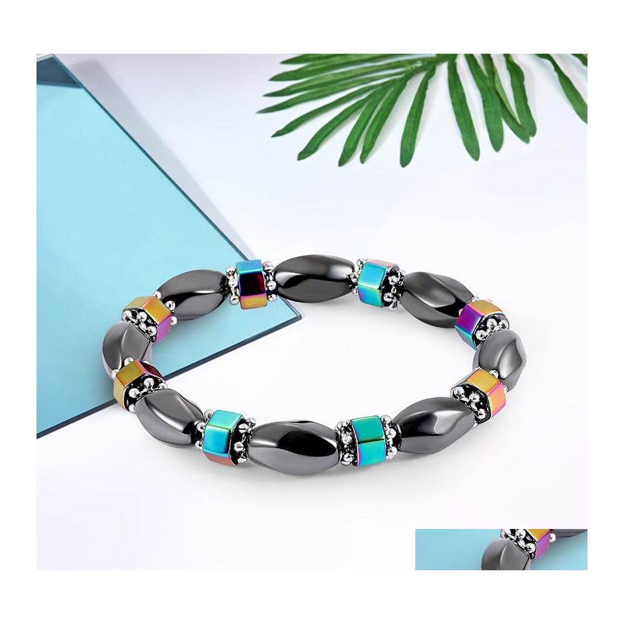 Beaded Strands Rainbow Magnetic Hematite Bracelet For Women Power Healthy Black Gallstone Beads Chains Bangle Men S Fashion Handmad Otjnt
Beaded Strands Rainbow Magnetic Hematite Bracelet For Women Power Healthy Black Gallstone Beads Chains Bangle Men S Fashion Handmad Otjnt