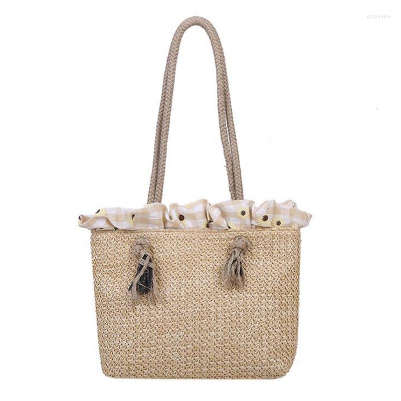 Evening Bags Woven One-Shoulder Handbags Outdoor Fashion All-Match Casual Ladies Beach, Multi
Evening Bags Woven One-Shoulder Handbags Outdoor Fashion All-Match Casual Ladies Beach, Multi
