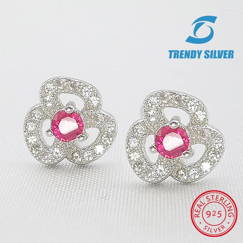 Stud Earrings Ruby White Color Cubic Zircon Stub With Stones For Woman 925 Sterling Silver Jewelry Wholesale Flower
Stud Earrings Ruby White Color Cubic Zircon Stub With Stones For Woman 925 Sterling Silver Jewelry Wholesale Flower