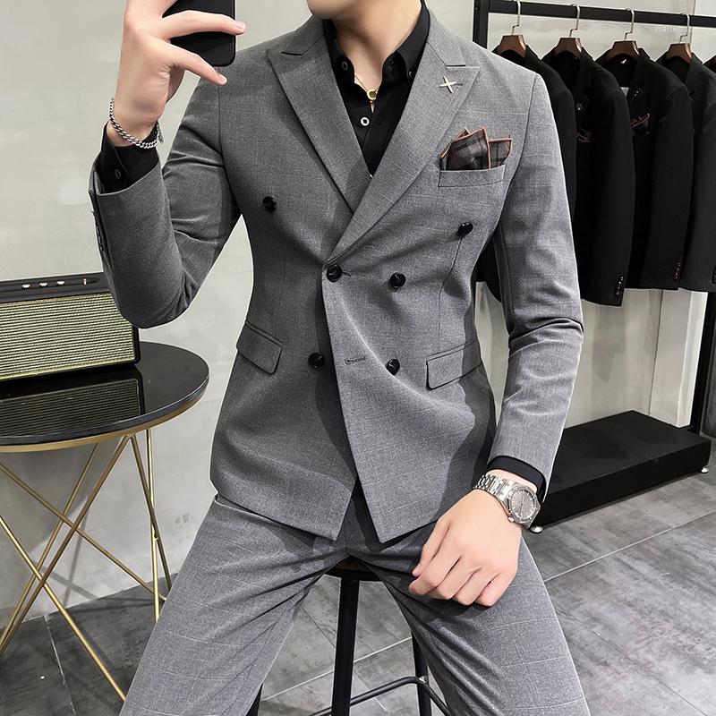 Men's Suits High Quality Men's Suit Business Casual Party Slim Fit Plus Size Overalls 2-piece Set (suit Jacket Pants), Medium gray
Men's Suits High Quality Men's Suit Business Casual Party Slim Fit Plus Size Overalls 2-piece Set (suit Jacket Pants), Medium gray