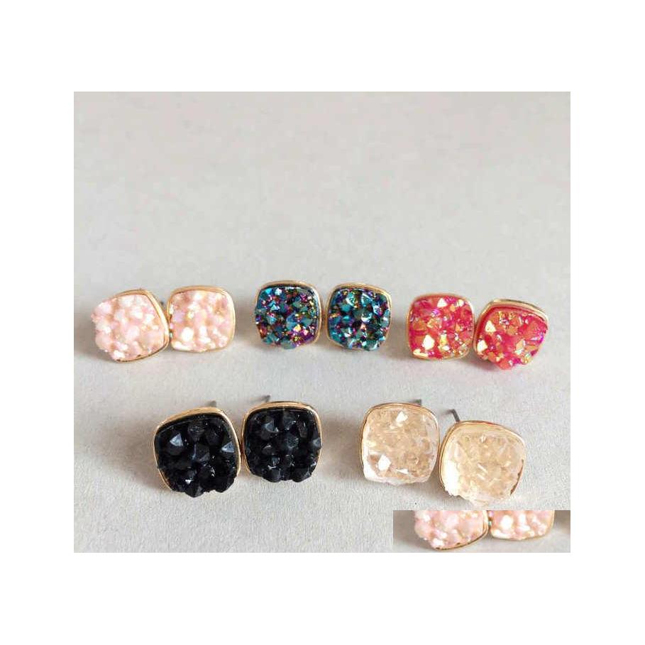 Stud Druzy Earrings For Women Geometric Square Rhinestone Sparkle Earring Female Fashion Jewelry In Bk Drop Delivery Ot7Zv
Stud Druzy Earrings For Women Geometric Square Rhinestone Sparkle Earring Female Fashion Jewelry In Bk Drop Delivery Ot7Zv