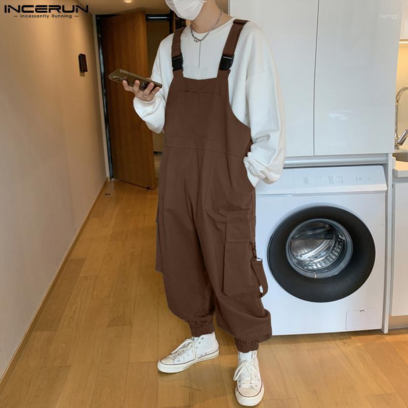 Men' Pants Fashion Casual Style Men Overalls Jumpsuit INCERUN Solid Schoolbag Buckle Rompers Stylish Large Pocket Sleeveless -5XL, Black
Men' Pants Fashion Casual Style Men Overalls Jumpsuit INCERUN Solid Schoolbag Buckle Rompers Stylish Large Pocket Sleeveless -5XL, Black