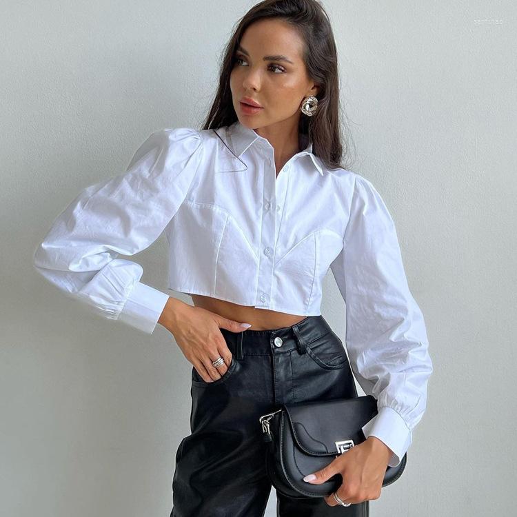 Women' Blouses Suninbox Fashion Woman 2023 Autumn Slim Lapel Long Sleeve Crop Shirts Ladies Streetwear White Skinny Blusas Tops Female
Women' Blouses Suninbox Fashion Woman 2023 Autumn Slim Lapel Long Sleeve Crop Shirts Ladies Streetwear White Skinny Blusas Tops Female