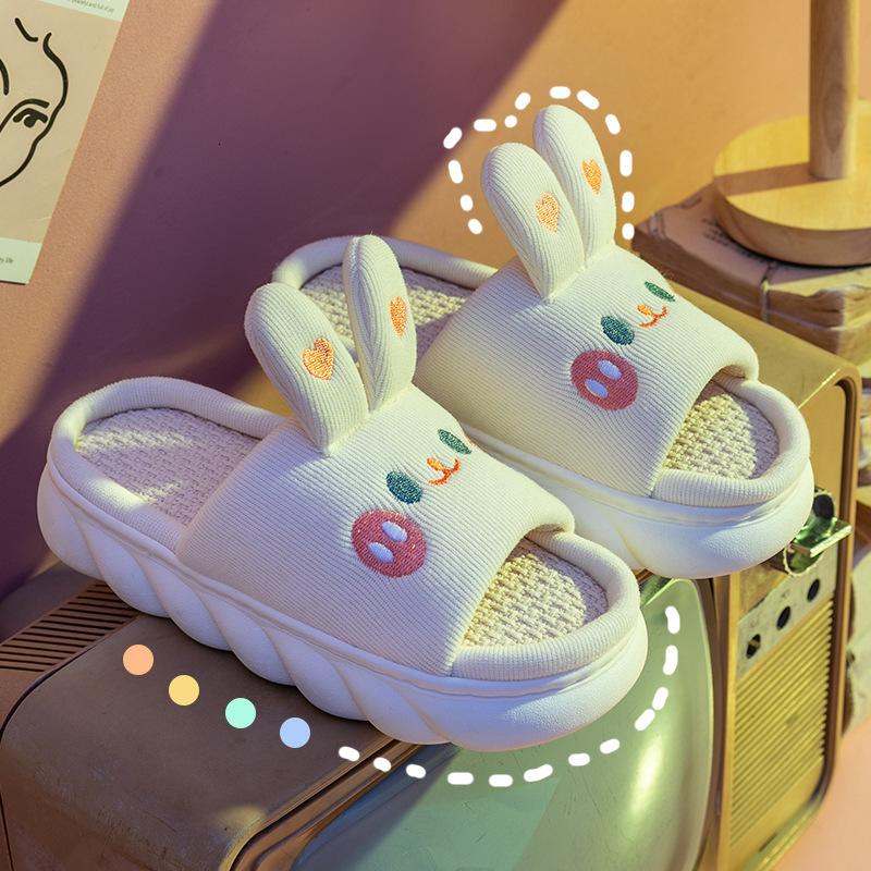 Slippers Home Linen Slipper for Women Cute Bunny Clouds Flip Flops Female Design Cozy Shoes Slides Four Season Platform Couples Sandals 230203, Wd261x red
Slippers Home Linen Slipper for Women Cute Bunny Clouds Flip Flops Female Design Cozy Shoes Slides Four Season Platform Couples Sandals 230203, Wd261x red