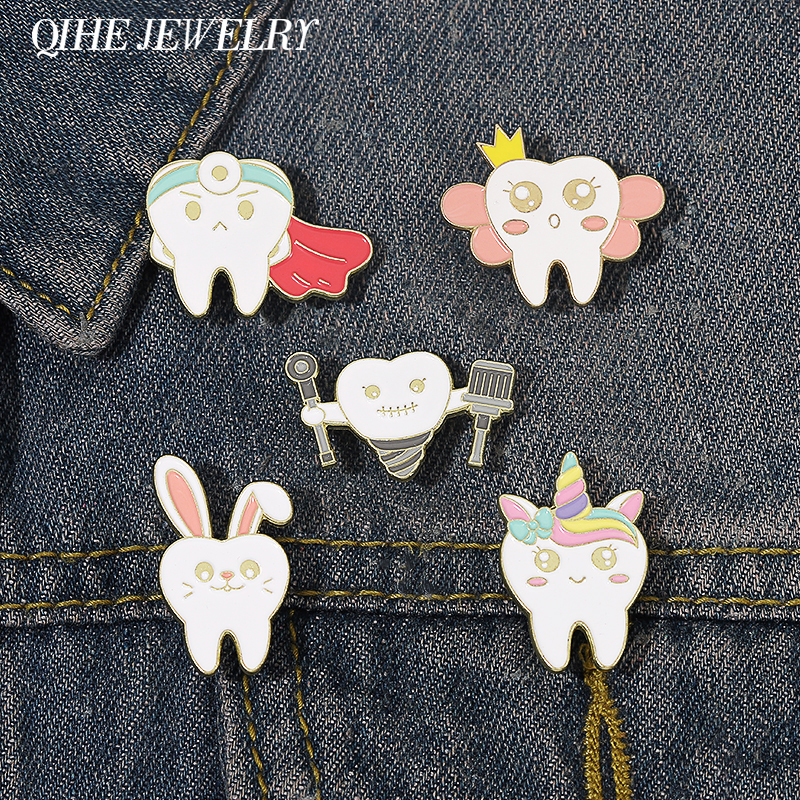 Lovely Tooth Enamel Pin Rabbit Animal Dentist Brooch Badge Metal Accessories Lapel Pin Backpack Hat Gift Doctor Nurse Jewelry
Lovely Tooth Enamel Pin Rabbit Animal Dentist Brooch Badge Metal Accessories Lapel Pin Backpack Hat Gift Doctor Nurse Jewelry