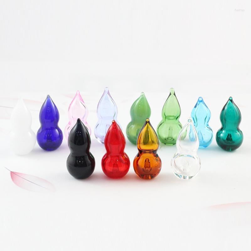Pendant Necklaces 2PCS 30X14MM Cute Murano Glass Essential Oil Gourd With Bottom Hole Bottle
Pendant Necklaces 2PCS 30X14MM Cute Murano Glass Essential Oil Gourd With Bottom Hole Bottle