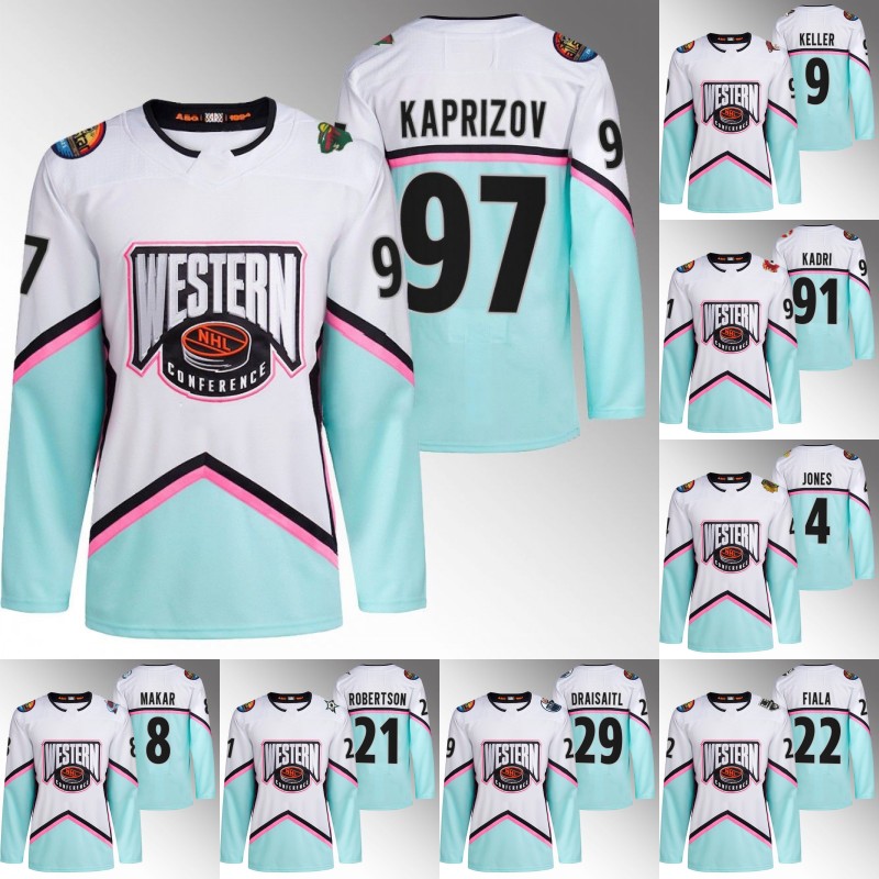2023 All-Star Jersey Kirill Kaprizov Connor McDavid Nazem Kadri Erik Karlsson Kevin Fiala Troy Terry Matty Beniers Clayton Keller Cale Makar Clayton Keller Jerseys, 21 jason robertson
2023 All-Star Jersey Kirill Kaprizov Connor McDavid Nazem Kadri Erik Karlsson Kevin Fiala Troy Terry Matty Beniers Clayton Keller Cale Makar Clayton Keller Jerseys, 21 jason robertson