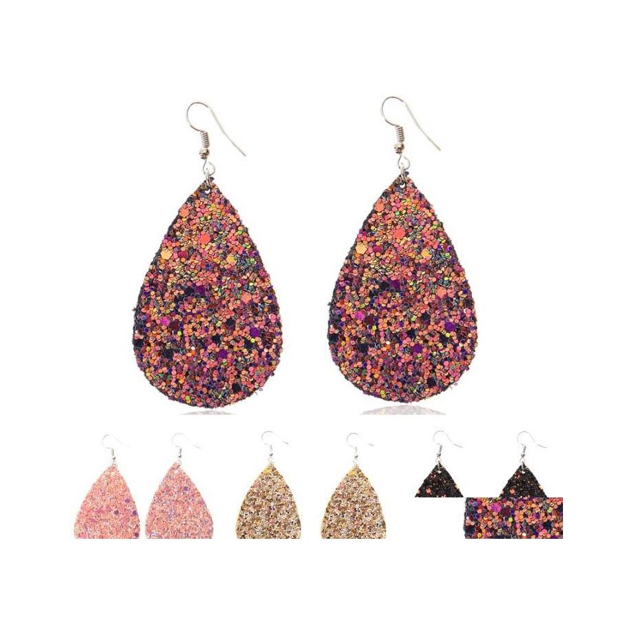 Dangle Chandelier Bohemian Water Drop Leather Earrings For Women Ethnic Mticolor Sequins Pu Long Girls Fashion Jewelry Party Delive Otgws
Dangle Chandelier Bohemian Water Drop Leather Earrings For Women Ethnic Mticolor Sequins Pu Long Girls Fashion Jewelry Party Delive Otgws