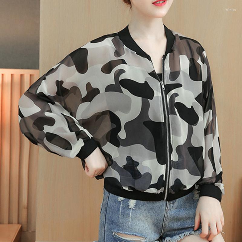Women's Jackets Camouflage Pattern Printing Sunscreen Jacket Female Long-sleeved Fashion Round Neck Zipper Placket Chiffon Summer, Army green
Women's Jackets Camouflage Pattern Printing Sunscreen Jacket Female Long-sleeved Fashion Round Neck Zipper Placket Chiffon Summer, Army green