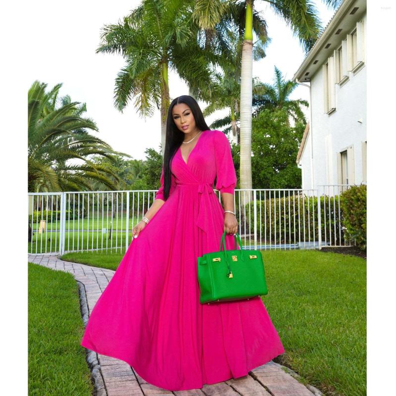 Casual Dresses 2023 Fashion Pure Color Long Sleeve Dress V Neck Floor Length High Street Style Women, Black
Casual Dresses 2023 Fashion Pure Color Long Sleeve Dress V Neck Floor Length High Street Style Women, Black