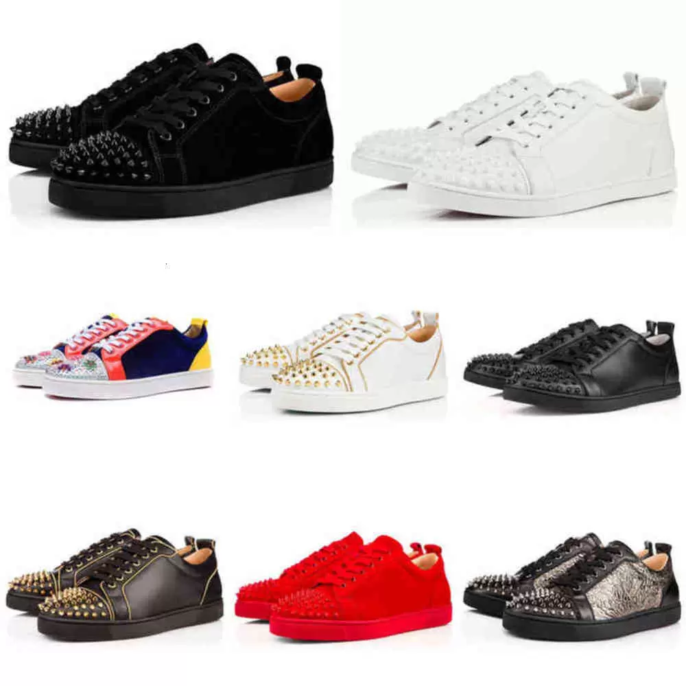 Designer Christians Shoes s Low Cut Spikes Flats Red Bottomed Casual Shoes Men Women Sneakers Suede Silver Diamond Top Quality Sports t Uckl, 15
Designer Christians Shoes s Low Cut Spikes Flats Red Bottomed Casual Shoes Men Women Sneakers Suede Silver Diamond Top Quality Sports t Uckl, 15