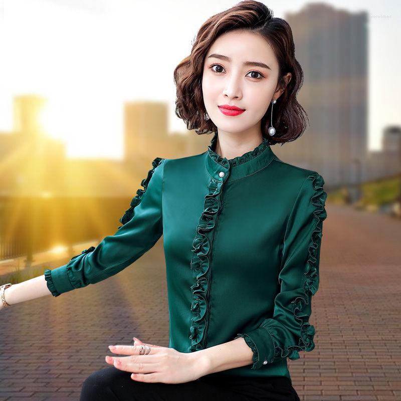Women' Blouses Women Blouse Women' Ruffle Top Long-Sleeved Chiffon Shirt Blusas Ropa De Mujer, Sky blue
Women' Blouses Women Blouse Women' Ruffle Top Long-Sleeved Chiffon Shirt Blusas Ropa De Mujer, Sky blue
