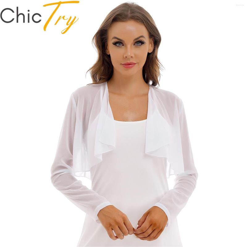 Women' Jackets Womens Wedding Bridal Chiffon Shrug Open Front Drape Summer Cardigan See-through Long Sleeve Crop Top Bolero For Party, Black
Women' Jackets Womens Wedding Bridal Chiffon Shrug Open Front Drape Summer Cardigan See-through Long Sleeve Crop Top Bolero For Party, Black