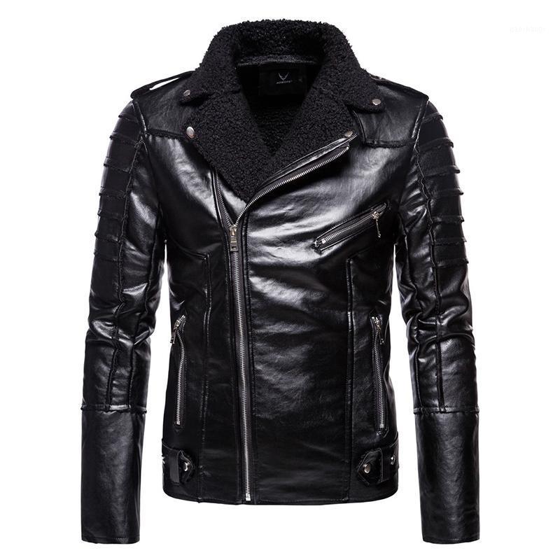 Men's Fur & Faux Autumn Motorcycle Leather Jacket Slim Fit Oblique Zipper Fleece Men Casual Punk Coat High Quality1, Black
Men's Fur & Faux Autumn Motorcycle Leather Jacket Slim Fit Oblique Zipper Fleece Men Casual Punk Coat High Quality1, Black
