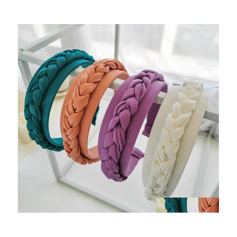 Headbands Fashion Women Hairband Solid Color Mtilayer Knotted Braids Headband Wide Side Headwear Adt Hair Accessories Drop Delivery Dhxgc
Headbands Fashion Women Hairband Solid Color Mtilayer Knotted Braids Headband Wide Side Headwear Adt Hair Accessories Drop Delivery Dhxgc