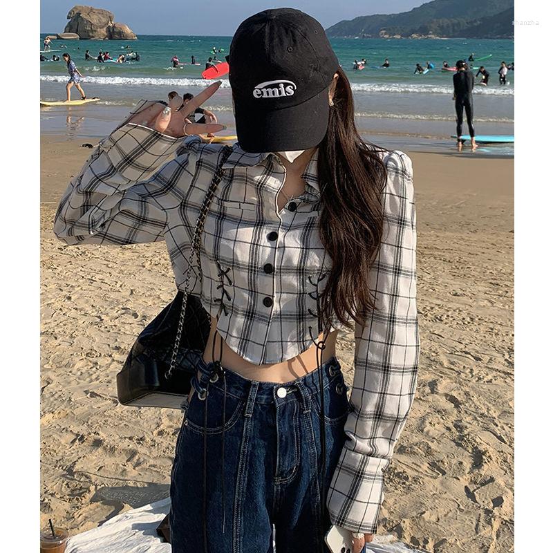 Women' Blouses Woman Shirt Retro Autumn Loose Clothes Female Vintage Top Jacket Ladies Plaid Print Work Wear Button Up G128, Heibaise
Women' Blouses Woman Shirt Retro Autumn Loose Clothes Female Vintage Top Jacket Ladies Plaid Print Work Wear Button Up G128, Heibaise