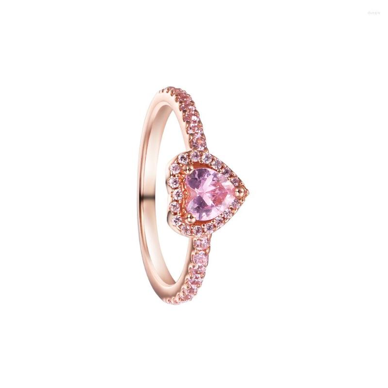Cluster Rings CKK Sparkling Light Pink Elevated Heart For Women 925 Sterling Silver Jewelry Party Wedding Anillos Mujer Anel
Cluster Rings CKK Sparkling Light Pink Elevated Heart For Women 925 Sterling Silver Jewelry Party Wedding Anillos Mujer Anel