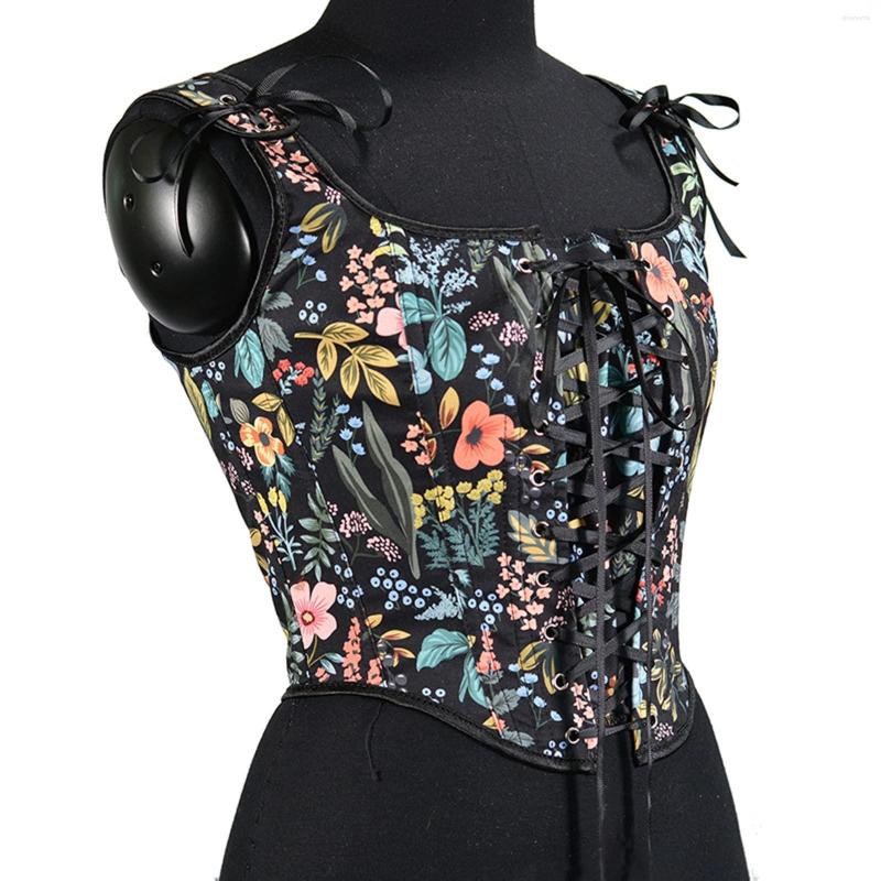 Women's Shapers Wrist Corset Women Sexy Bustier Top Zipper Eyelet Lace Up Floral Print Push Crop Tops Firm Tummy Contro, Black
Women's Shapers Wrist Corset Women Sexy Bustier Top Zipper Eyelet Lace Up Floral Print Push Crop Tops Firm Tummy Contro, Black