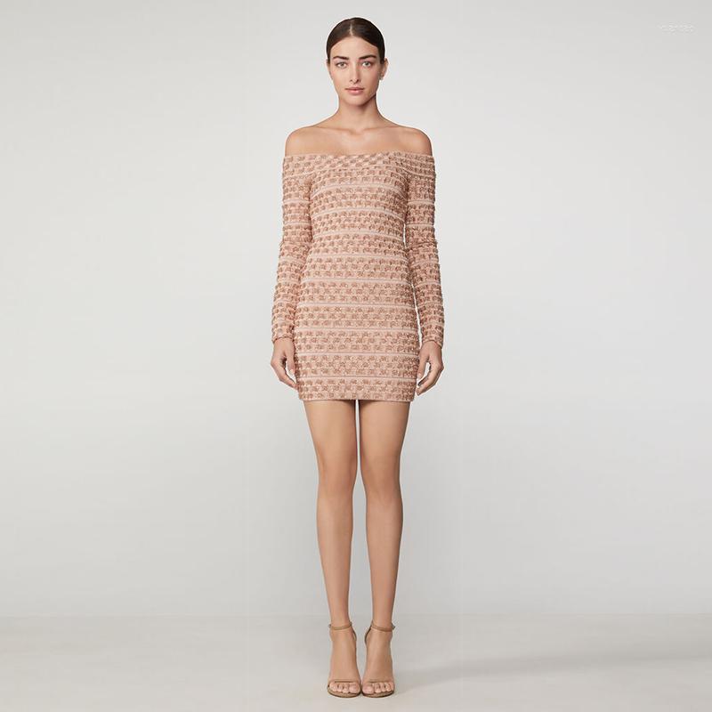 Casual Dresses 2023 High Quality Slash Neck Long Sleeve Rayon Bodycon Spandex Bandage Dress, Khaki
Casual Dresses 2023 High Quality Slash Neck Long Sleeve Rayon Bodycon Spandex Bandage Dress, Khaki
