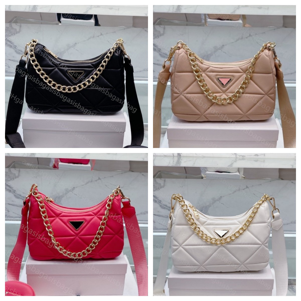 3 in 1 Luxurys Designers Crossbody Hobo bags Lambskin Leather Quilted Grid Purses handbags Lady cross body shoulder totes Wallet Fashion bag with Mini Pouches 11723, 3in1 pink
3 in 1 Luxurys Designers Crossbody Hobo bags Lambskin Leather Quilted Grid Purses handbags Lady cross body shoulder totes Wallet Fashion bag with Mini Pouches 11723, 3in1 pink