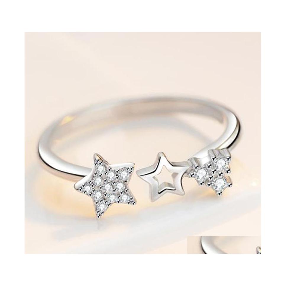 With Side Stones Star Jewelry Ladies Zirconia Pentagram Party Gift Temperament Small Ring Fashion Simple Vipjewel Drop Delivery Dheia
With Side Stones Star Jewelry Ladies Zirconia Pentagram Party Gift Temperament Small Ring Fashion Simple Vipjewel Drop Delivery Dheia