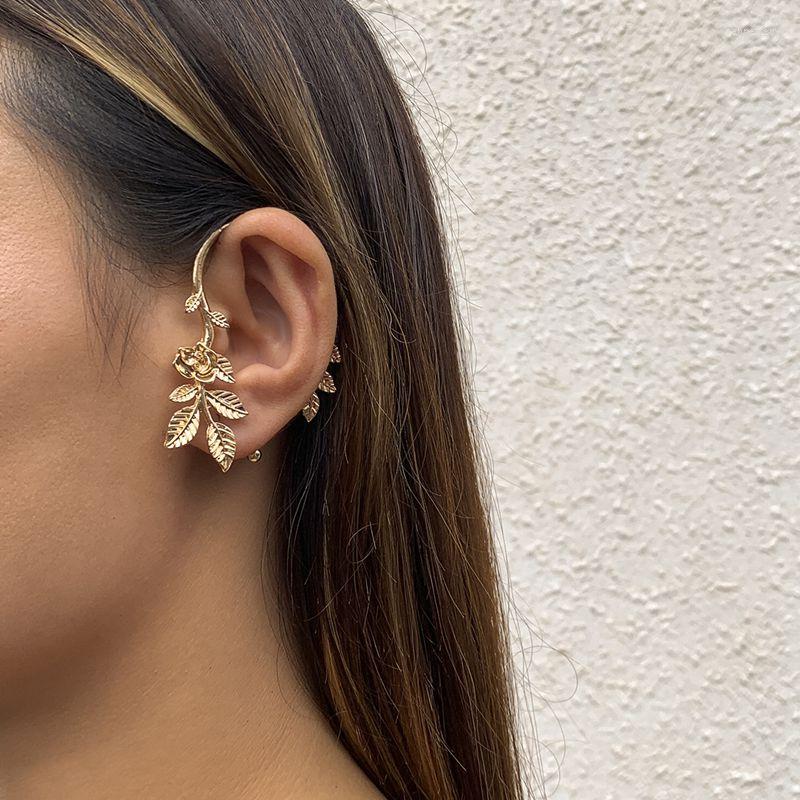 Backs Earrings Vintage Rose Leaves Clip On Women Elegant Simple Ear Cuff For Girls Geometric Metal Fake Piercing Jewelry 2023
Backs Earrings Vintage Rose Leaves Clip On Women Elegant Simple Ear Cuff For Girls Geometric Metal Fake Piercing Jewelry 2023