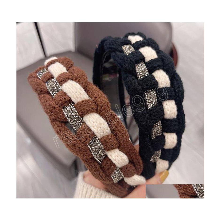 Headbands Fashion Women Headband Wide Side Knitted Hairband Winter Handmade Braided Turban Girls Hair Accessories Drop Delivery Jewe Dhbcs
Headbands Fashion Women Headband Wide Side Knitted Hairband Winter Handmade Braided Turban Girls Hair Accessories Drop Delivery Jewe Dhbcs