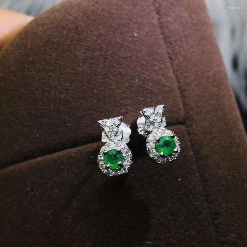 Stud Earrings Style Women Earring Charming Green Emerald Jewelry Natural Gem Real 925 Silver Gift Birthstone
Stud Earrings Style Women Earring Charming Green Emerald Jewelry Natural Gem Real 925 Silver Gift Birthstone