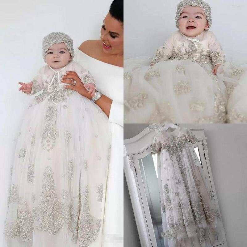 Girl Dresses White Ivory Christening Gown For Little Kids O Neck Long Sleeve Lace Pearls First Communion Dress Toddler Infant Baptism Gowns, Gold
Girl Dresses White Ivory Christening Gown For Little Kids O Neck Long Sleeve Lace Pearls First Communion Dress Toddler Infant Baptism Gowns, Gold