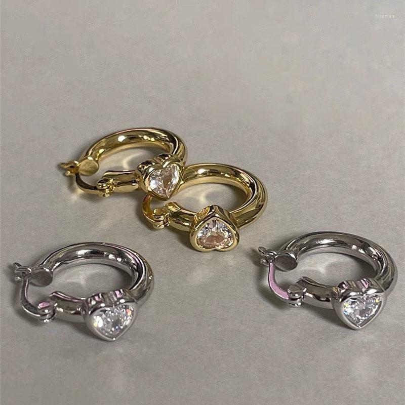 Hoop Earrings Fashion Design Senior Light Luxury Love Zircon Women Temperament Personality 925 Silver Needle Stud Ear Buckle
Hoop Earrings Fashion Design Senior Light Luxury Love Zircon Women Temperament Personality 925 Silver Needle Stud Ear Buckle