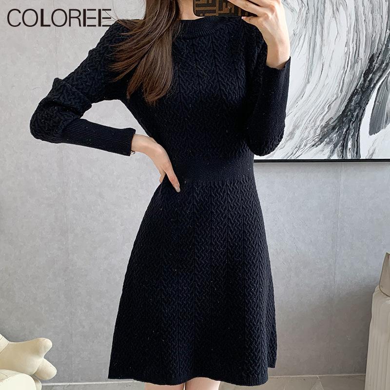 Casual Dresses Autumn Winter Thicking Black Knitted For Women 2023 Korean Fashion Mini Sweater Dress Female Slim Vestido Feminino
Casual Dresses Autumn Winter Thicking Black Knitted For Women 2023 Korean Fashion Mini Sweater Dress Female Slim Vestido Feminino