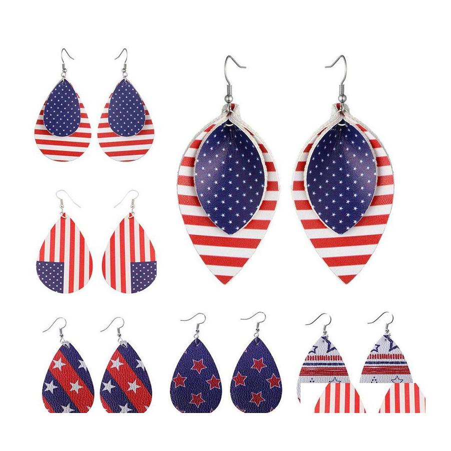 Dangle Chandelier Fashion Mtilayer Pu Leather Earrings For Women Softball Basketball Soccer American Flag Waterdrop Shape Statemen Ot815
Dangle Chandelier Fashion Mtilayer Pu Leather Earrings For Women Softball Basketball Soccer American Flag Waterdrop Shape Statemen Ot815