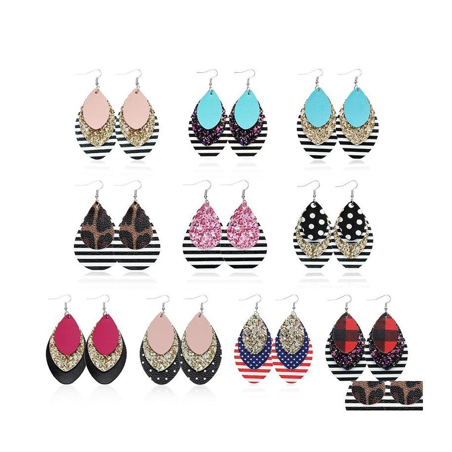 Dangle Chandelier Fashion Jewelry Mtilayer Sequined Pu Leather Earrings Faux Drop Delivery Dhmm4 
Dangle Chandelier Fashion Jewelry Mtilayer Sequined Pu Leather Earrings Faux Drop Delivery Dhmm4