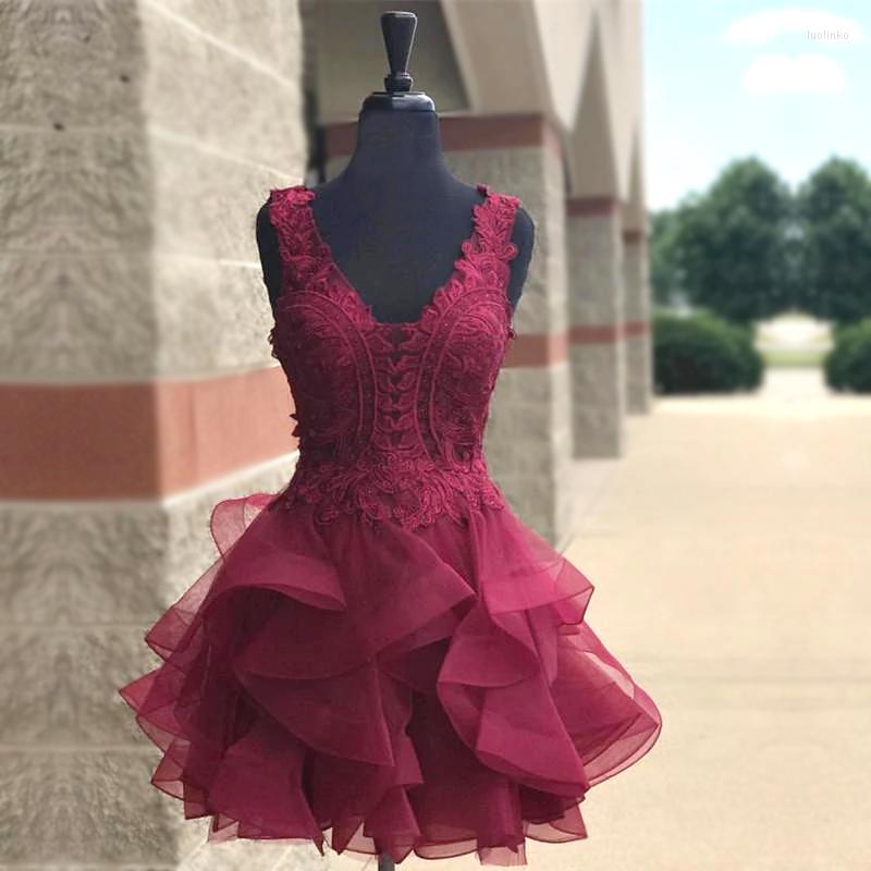 Party Dresses Cocktail Dress Burgundy Short Knee Length Robe Sleeveless Lace Vestidos De Coctel Vestido, Champagne
Party Dresses Cocktail Dress Burgundy Short Knee Length Robe Sleeveless Lace Vestidos De Coctel Vestido, Champagne