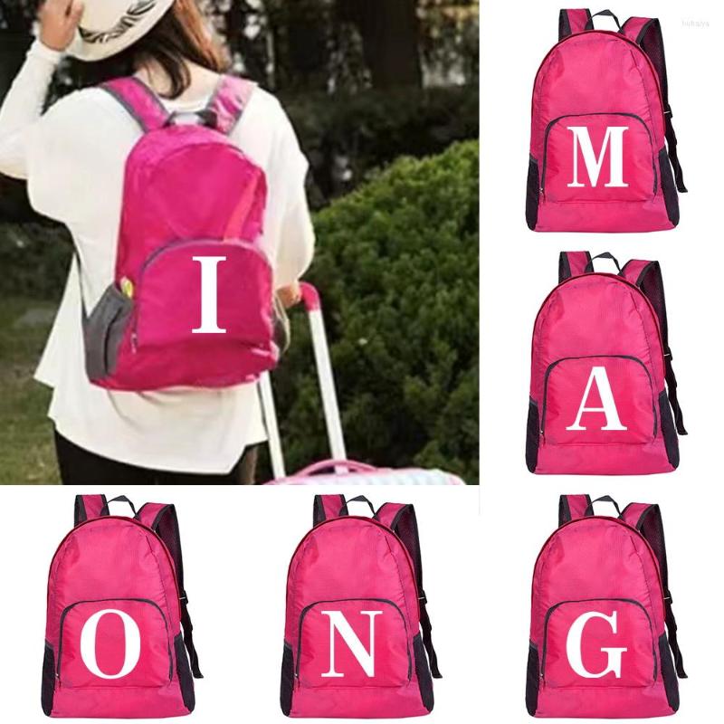 Backpack Lightweight Portable Foldable White Letter Print Folding Bag Ultralight Outdoor Pack Women Men Travel Hiking Daypack, Pink
Backpack Lightweight Portable Foldable White Letter Print Folding Bag Ultralight Outdoor Pack Women Men Travel Hiking Daypack, Pink