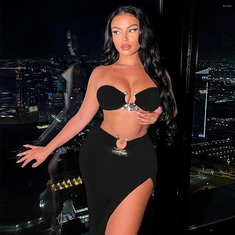 Work Dresses Felyn 2023 Arrival 2 Pcs Women Set Solid Chains Slash Neck Tops Maxi Dress Summer Sexy Party Outfits, Auburn
Work Dresses Felyn 2023 Arrival 2 Pcs Women Set Solid Chains Slash Neck Tops Maxi Dress Summer Sexy Party Outfits, Auburn