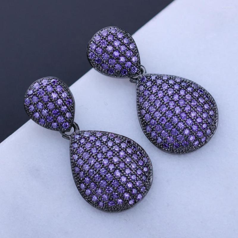 Stud Earrings Ranos Zirconias Women Puple Color Water Drop Shape For Fashion Jewelry EWX004442
Stud Earrings Ranos Zirconias Women Puple Color Water Drop Shape For Fashion Jewelry EWX004442