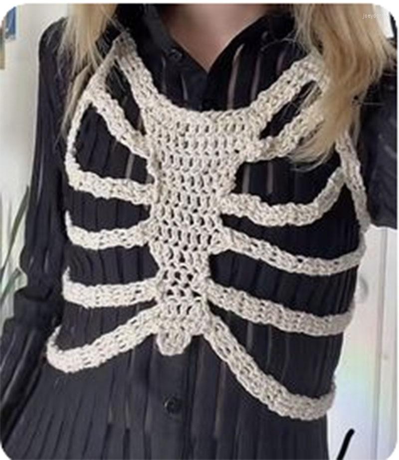 Women' Tanks Women' Tees Sleeveless Vest Solid Color Skull Structure Pattern Knitted Tank Tops Hollow-Out Irregular Hem Streetwear Y2k, Multi
Women' Tanks Women' Tees Sleeveless Vest Solid Color Skull Structure Pattern Knitted Tank Tops Hollow-Out Irregular Hem Streetwear Y2k, Multi