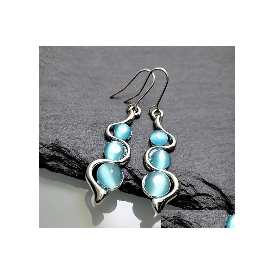 Dangle Chandelier Bohemian Fashion Jewelry Curve Wave Earrings Blue Cats Eye Earring Drop Delivery Dhp80
Dangle Chandelier Bohemian Fashion Jewelry Curve Wave Earrings Blue Cats Eye Earring Drop Delivery Dhp80