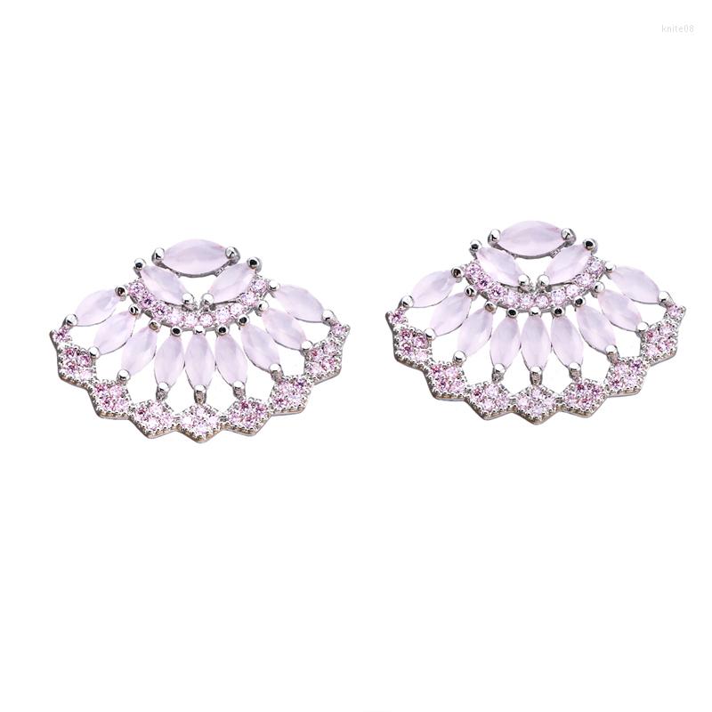 Stud Earrings Model For Female Cubic Zircon Fan-shape Multicolor Party First Choice Fashion Fascinating Earring Anniversary Gift
Stud Earrings Model For Female Cubic Zircon Fan-shape Multicolor Party First Choice Fashion Fascinating Earring Anniversary Gift