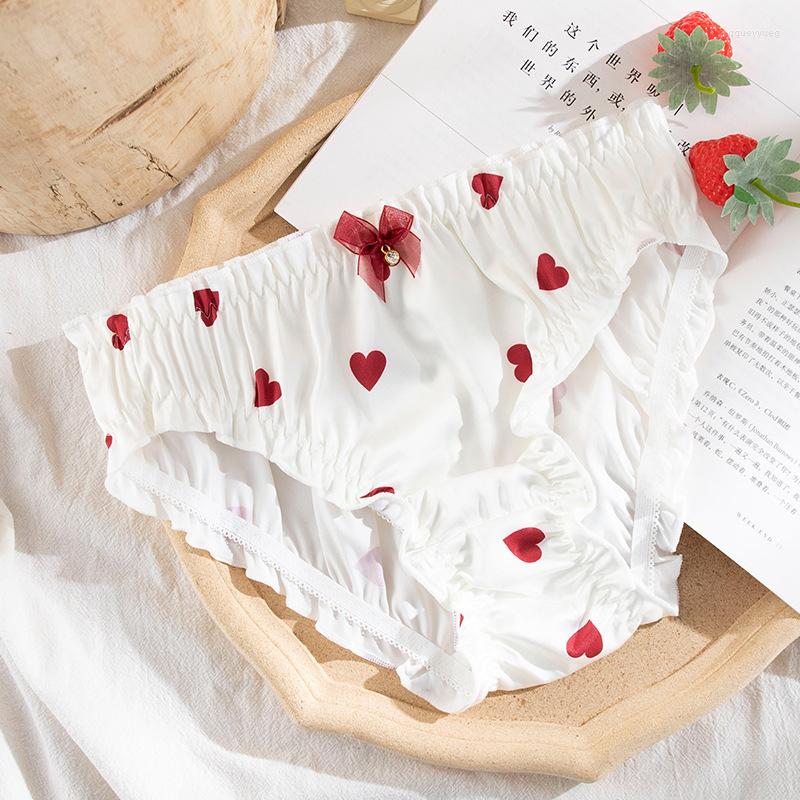 Women's Panties Love Print Cute Milk Silk Underwear Women's Nylon Lolita Fashion Kawaii Sexy Bow Breathable Lingerie Women, White
Women's Panties Love Print Cute Milk Silk Underwear Women's Nylon Lolita Fashion Kawaii Sexy Bow Breathable Lingerie Women, White
